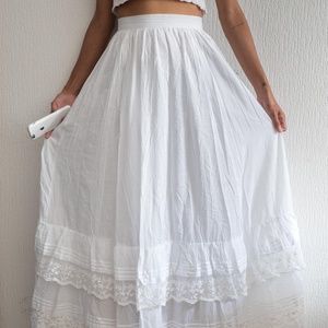 ASOS White Maxi Skirt